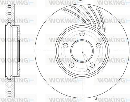 Woking D61140.10 - Гальмівний диск autozip.com.ua