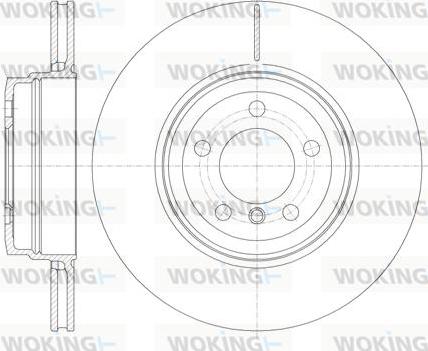 Woking D61141.10 - Гальмівний диск autozip.com.ua