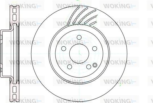 Woking D61142.10 - Гальмівний диск autozip.com.ua