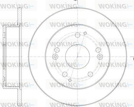 Woking D61147.00 - Гальмівний диск autozip.com.ua