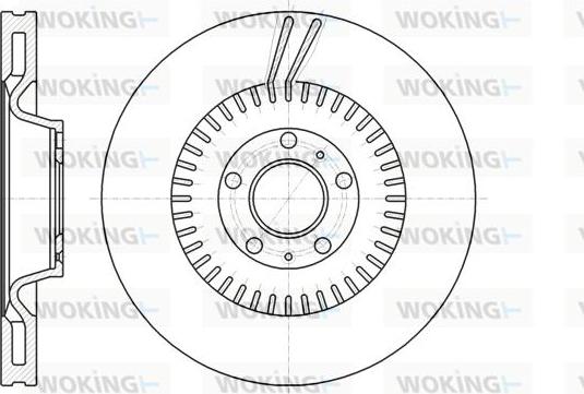 Woking D61154.10 - Гальмівний диск autozip.com.ua