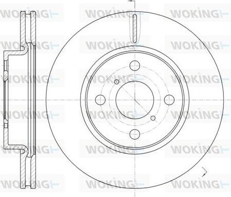 Woking D61169.10 - Гальмівний диск autozip.com.ua