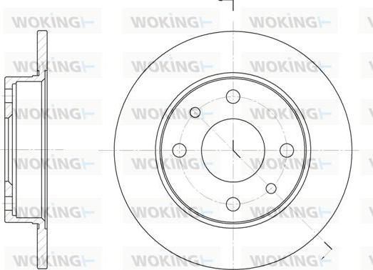 Woking D6110.00 - Гальмівний диск autozip.com.ua