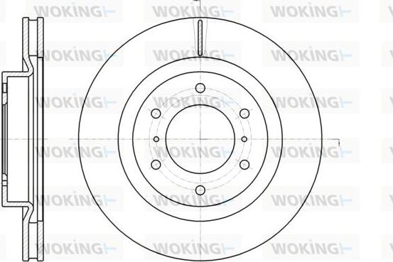 Woking D61100.10 - Гальмівний диск autozip.com.ua