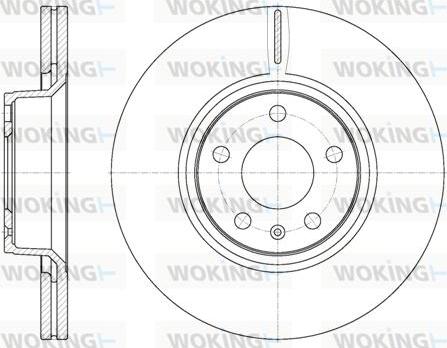 Woking D61101.10 - Гальмівний диск autozip.com.ua