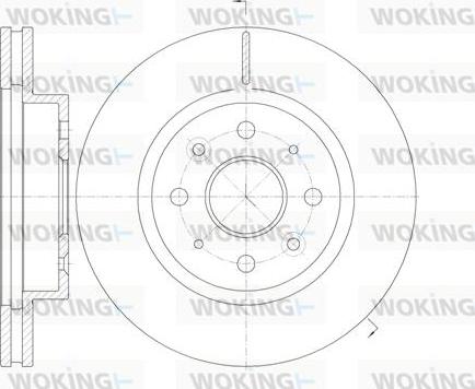 Woking D61103.10 - Гальмівний диск autozip.com.ua