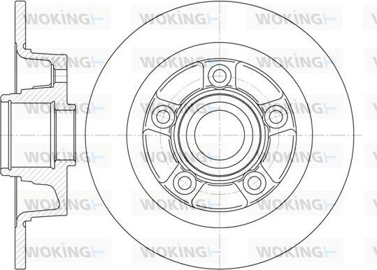 Woking D61115.00 - Гальмівний диск autozip.com.ua