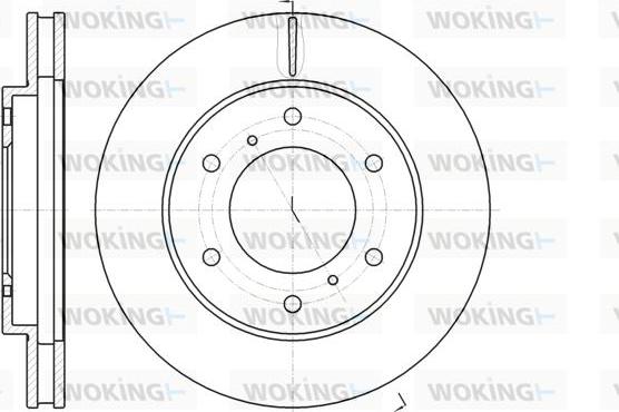 Woking D61118.10 - Гальмівний диск autozip.com.ua