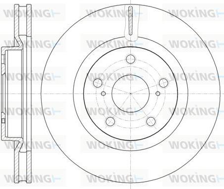 Woking D61189.10 - Гальмівний диск autozip.com.ua