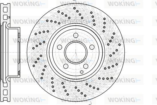 Woking D61185.10 - Гальмівний диск autozip.com.ua