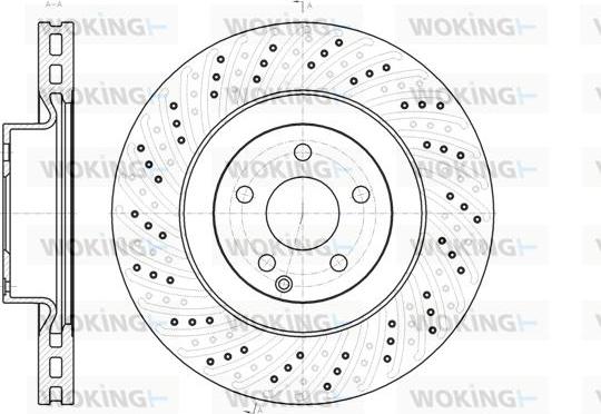 Woking D61186.10 - Гальмівний диск autozip.com.ua