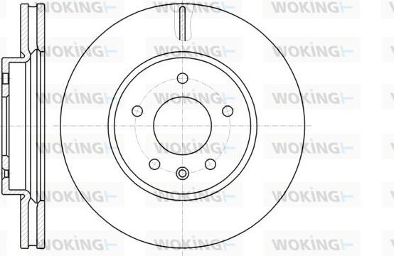 Woking D61183.10 - Гальмівний диск autozip.com.ua