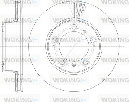 Woking D61135.10 - Гальмівний диск autozip.com.ua