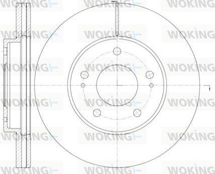 Woking D61130.10 - Гальмівний диск autozip.com.ua