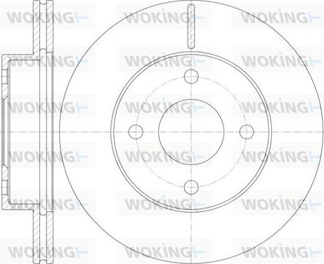 Woking D61131.10 - Гальмівний диск autozip.com.ua