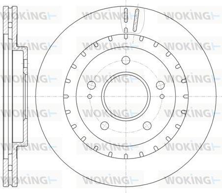 Woking D61137.10 - Гальмівний диск autozip.com.ua