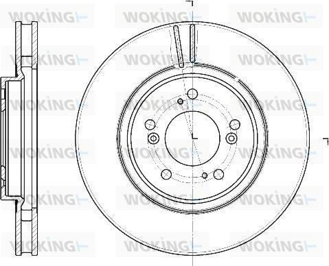 Woking D61129.10 - Гальмівний диск autozip.com.ua