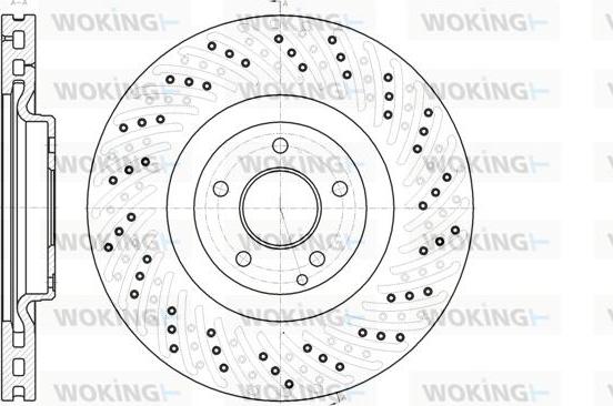 Woking D61124.10 - Гальмівний диск autozip.com.ua