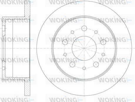 Woking D61120.00 - Гальмівний диск autozip.com.ua