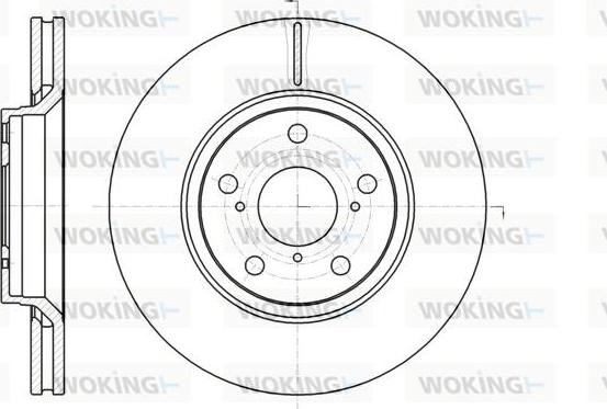 Woking D61121.10 - Гальмівний диск autozip.com.ua