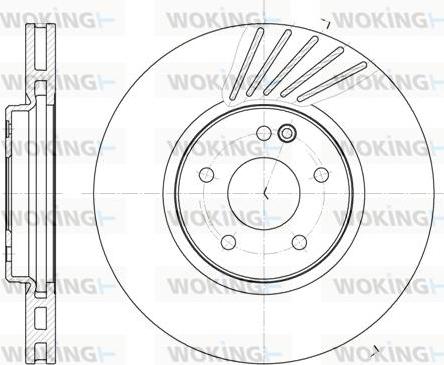 Woking D61127.10 - Гальмівний диск autozip.com.ua