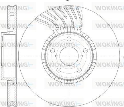 Woking D61179.10 - Гальмівний диск autozip.com.ua