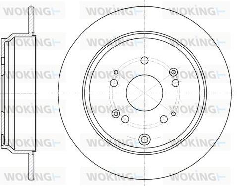 Woking D61174.00 - Гальмівний диск autozip.com.ua