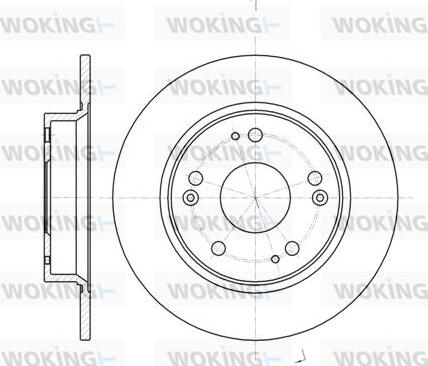 Woking D61175.00 - Гальмівний диск autozip.com.ua