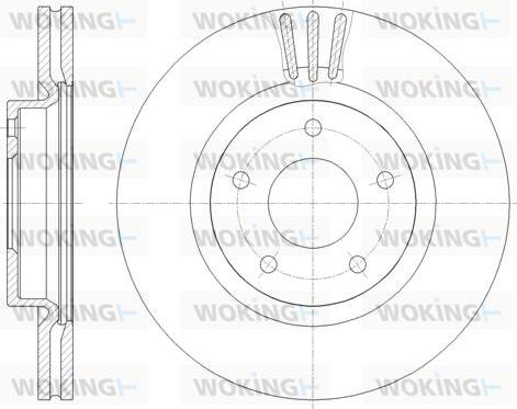 Woking D61854.10 - Гальмівний диск autozip.com.ua