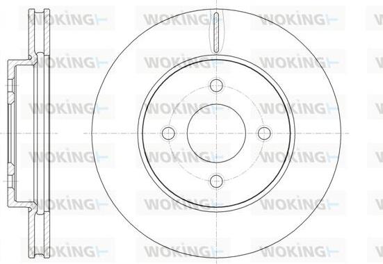 Woking D61850.10 - Гальмівний диск autozip.com.ua