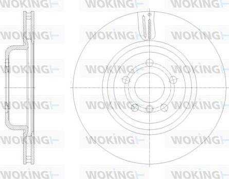 Woking D61851.10 - Гальмівний диск autozip.com.ua