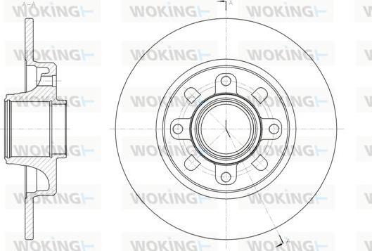 Woking D61865.00 - Гальмівний диск autozip.com.ua