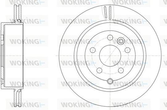 Woking D61868.10 - Гальмівний диск autozip.com.ua