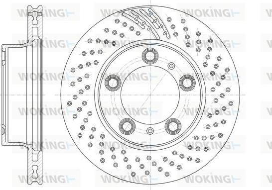 Woking D61863.10 - Гальмівний диск autozip.com.ua