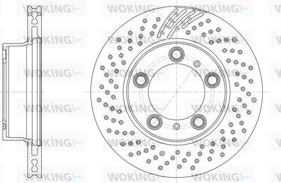 Woking D61863.11 - Гальмівний диск autozip.com.ua