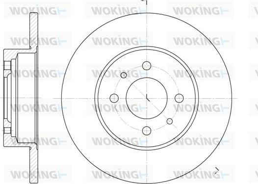 Woking D6180.00 - Гальмівний диск autozip.com.ua