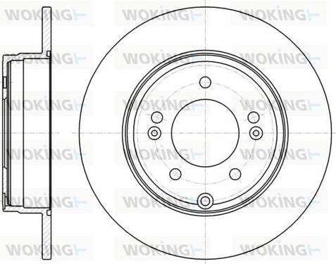 Woking D61884.00 - Гальмівний диск autozip.com.ua