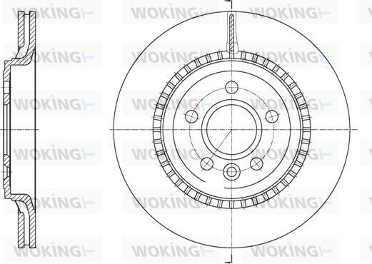 Woking D61888.10 - Гальмівний диск autozip.com.ua