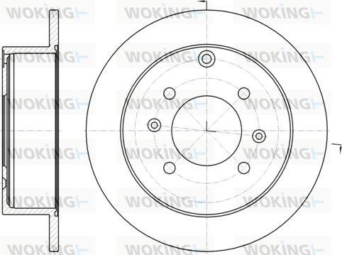 Woking D61883.00 - Гальмівний диск autozip.com.ua