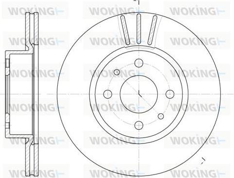 Woking D6183.10 - Гальмівний диск autozip.com.ua