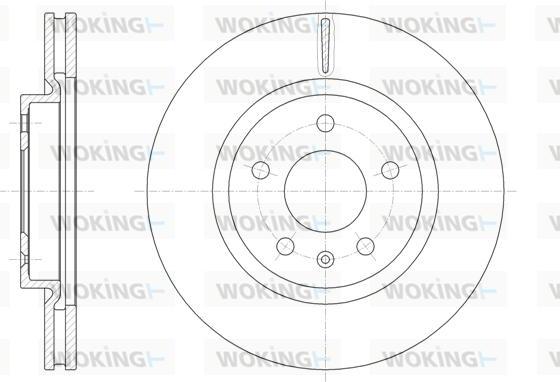 Woking D61829.10 - Гальмівний диск autozip.com.ua