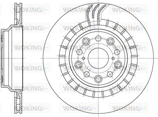 Woking D61879.10 - Гальмівний диск autozip.com.ua