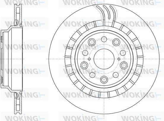 Woking D61879.11 - Гальмівний диск autozip.com.ua