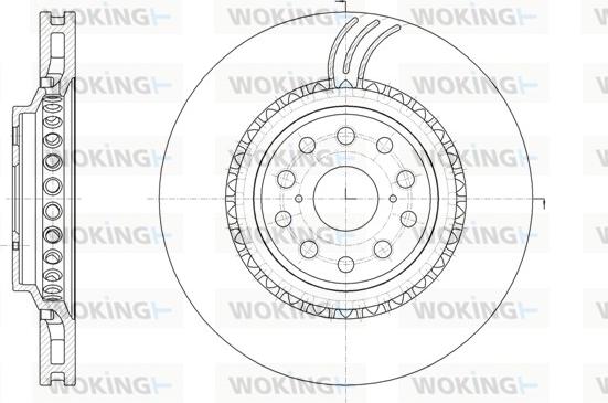 Woking D61877.11 - Гальмівний диск autozip.com.ua