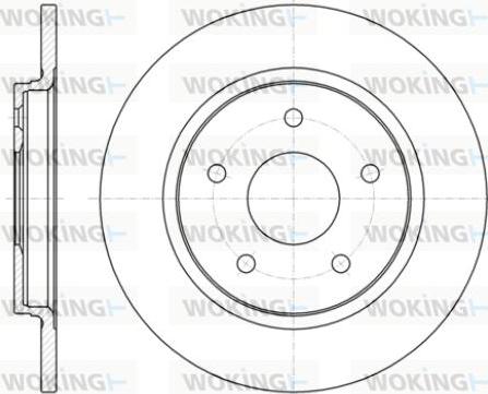 Woking D61394.00 - Гальмівний диск autozip.com.ua