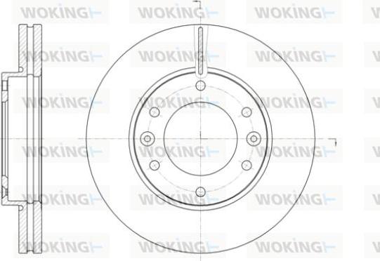 Woking D61396.10 - Гальмівний диск autozip.com.ua