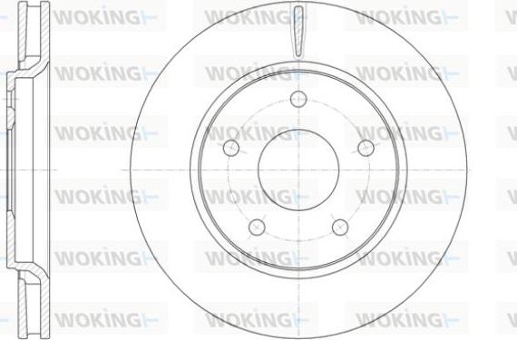 Woking D61393.10 - Гальмівний диск autozip.com.ua