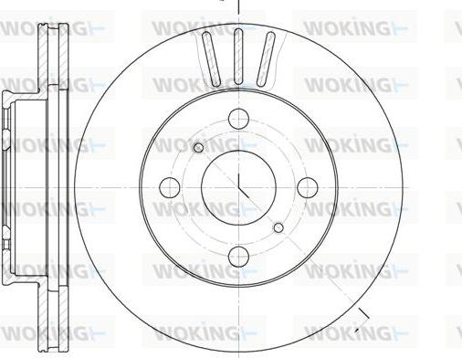 Woking D6134.10 - Гальмівний диск autozip.com.ua