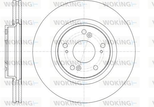 Woking D61359.10 - Гальмівний диск autozip.com.ua