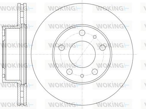 Woking D61351.10 - Гальмівний диск autozip.com.ua